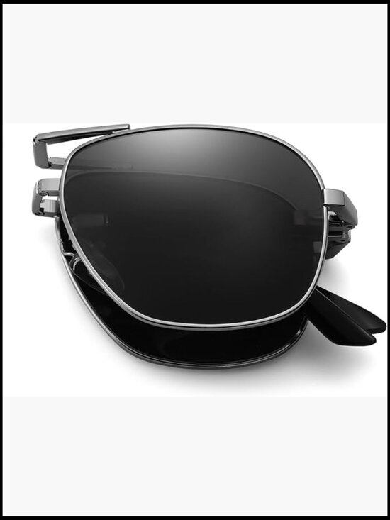 Polarized Folding Compact Pocket Sunglasses Metal Frame UV400 main image 4